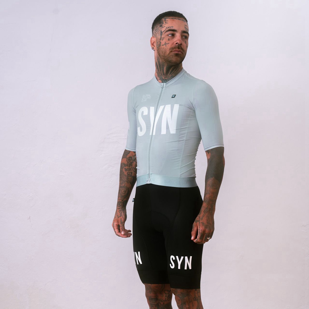 Cycling Commuter Trousers - Srebrnoszary zestaw męskich oddychających koszulek rowerowych